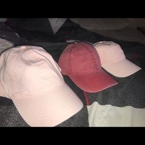 Brand new light pink and faded red hat- casual/gym